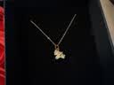 中国黄金（CHINA GOLD）黄金项链女足金独角兽小马吊坠挂坠套链生日礼物送女朋友老婆 足金吊坠约0.4g*配镀金银链【玫瑰礼盒】 实拍图