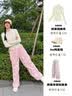 zauo夏季降落伞防晒裤女薄款速干宽松直筒工装裤 粉M 实拍图