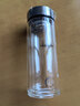 希诺抗菌玻璃杯双层防烫办公车载水杯男高档泡茶杯子XN-9303 360mL 实拍图