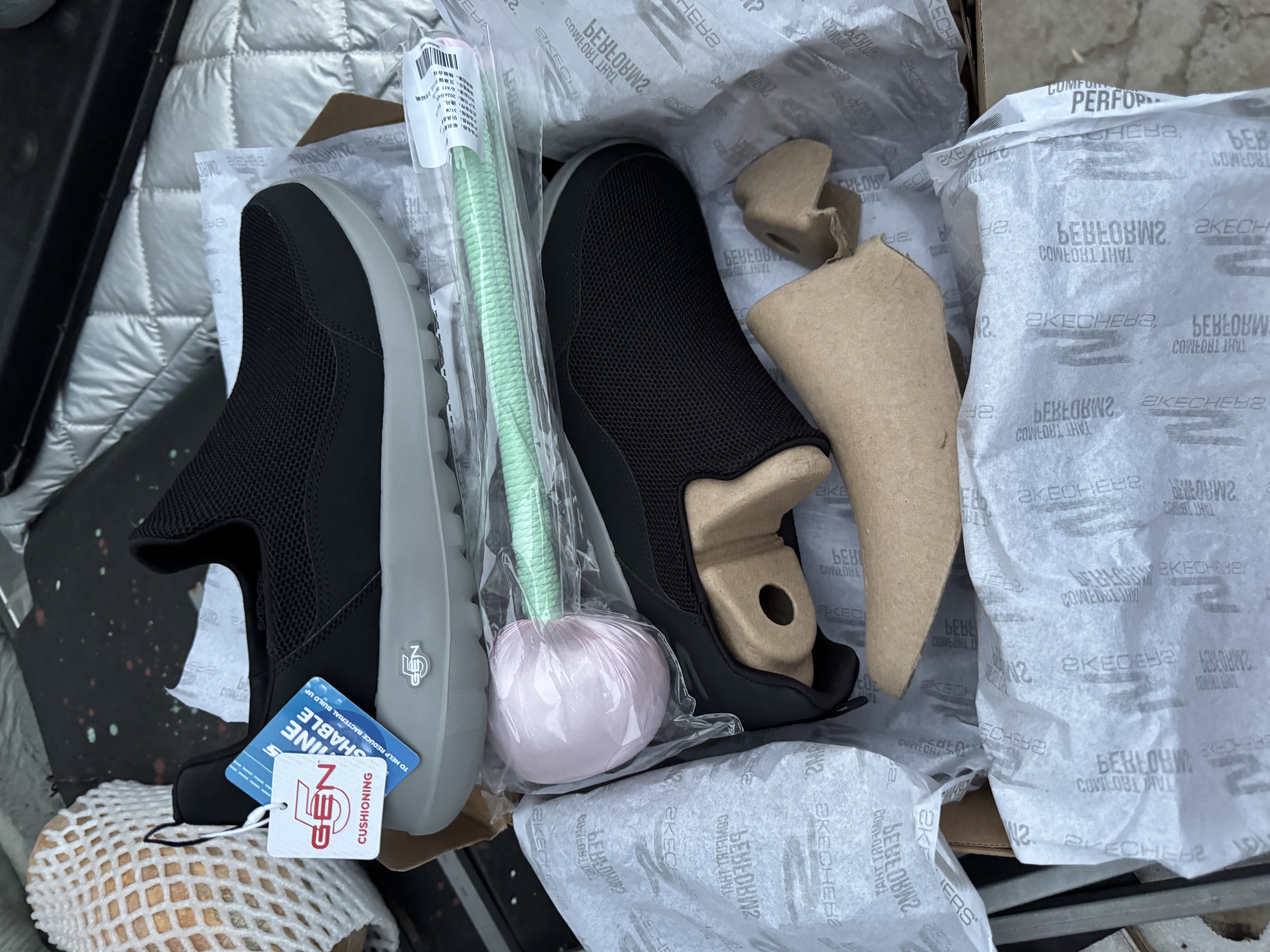 斯凯奇（Skechers）健步鞋男鞋夏季新款一脚蹬运动鞋休闲软底舒适布鞋54626 实拍图