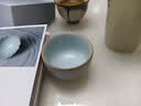 仁慈佑物汝窑茶杯茶碗主人杯汝瓷功夫茶具陶瓷纯手工天青色景德镇温文杯 温文杯约80ml  开片可养 实拍图