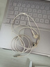 联想（Lenovo）有线耳机 HIFI音质高解析音频带麦降噪直播k歌唱歌音乐运动半入耳式游戏电脑耳机3.5mm YF01米色 实拍图