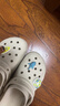 卡骆驰（CROCS）白鹿同款经典云朵洞洞鞋时尚百搭女鞋花园鞋沙滩鞋|206750 骨白色-2Y2(含智必星) 38 (240mm) 实拍图