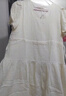 费雪（Fisher-Price）美国费雪孕妇连衣裙夏季新款裙子夏装长裙上衣孕妇裙女纯棉孕妇装 米白色连衣裙-夏款 S【95-120斤适穿】 实拍图