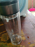 【京东物流配送】高硼硅双层玻璃杯大容量泡茶杯水杯子茶水分离杯 【双层加厚】茶杯350ml1只 实拍图