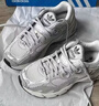 adidas JENNIE同款贝果鞋ASTIR厚底网面透气老爹鞋阿迪达斯三叶草 白/灰   36.5 实拍图