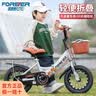永久（FOREVER）永久儿童自行车永久自行车儿童 自行车3-6岁折叠自行车儿童单车 14寸高配银|折叠+车筐+货架+礼包 实拍图
