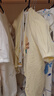 童泰婴儿连体衣新生儿衣服四季0-6月初生宝宝哈衣爬服纯棉内衣2件装 黄白小树（四季款） 59cm (建议1-3个月身高55-60cm) 实拍图