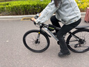 金武端自行车成人山地车公路赛车单车骑行变速超轻越野中学生初中青少年 顶配版-辐条轮-黑白色 26寸21速 实拍图
