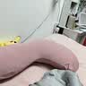 浪莎床上抱枕睡觉孕妇夹腿长条大抱枕男女生款睡觉专用大号玩侧睡靠枕 四季款-樱花粉【呵护腰腿】 45cm*115cm 含枕芯 【成人款】 实拍图