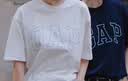 盖璞Gap男女装2026春季新款纯棉logo字母宽松短袖T恤百搭上衣 白色 868224 XL (180/100A)亚洲尺码 实拍图