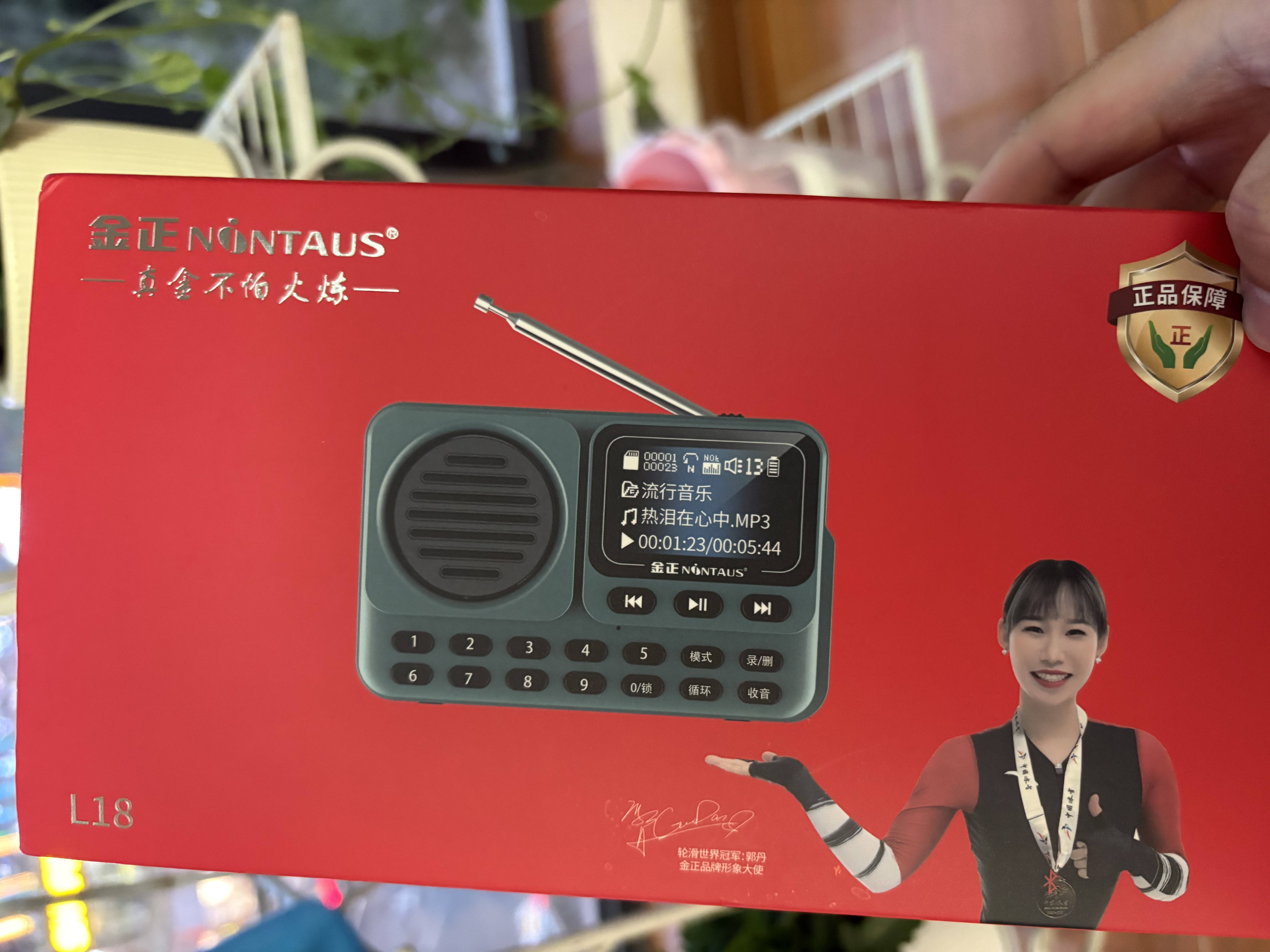 金正（NINTAUS）L18老年人收音机老人专用音乐播放器插卡U盘充电迷你小音箱便携式FM调频半导体广播 实拍图