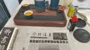 京东京造 茶盘茶托 带排水仿乌金石胡蓦山桃纹中号功夫茶台储水单盘干泡 实拍图