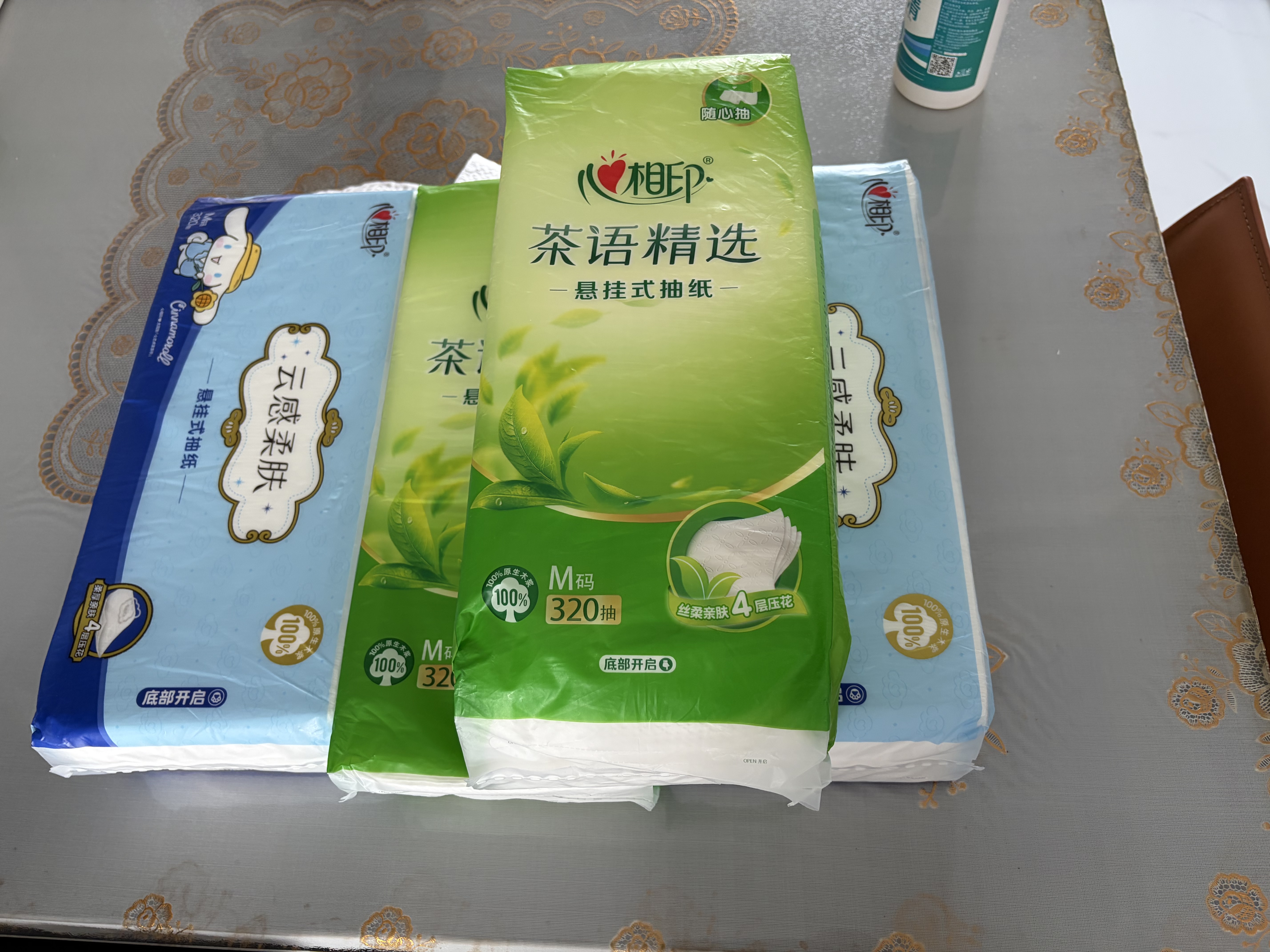 心相印抽纸悬挂式抽纸大包M码加厚320抽4层面巾纸家用厕纸纸巾 4层320抽*4提【组合装】 实拍图