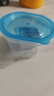 美丽雅保鲜盒圆形340ml*6套食品接触塑料饭盒密封带盖打包碗分装可微波 实拍图