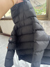 保姆鹅  【风墙】儿童羽绒服宝宝中长款护脸加厚外套保暖童装[NG2664] 炭黑 120 实拍图