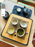 京东京造 茶具整套 功夫茶具陶瓷套装茶壶茶杯茶盘【黑陶提梁壶】 12件套  实拍图