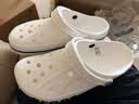 卡骆驰（CROCS）贝雅卡骆班洞洞鞋|205089 白/深蓝-126   43 (270mm)   实拍图