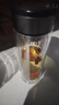 【京东物流配送】高硼硅双层玻璃杯大容量泡茶杯水杯子茶水分离杯 【双层加厚】茶杯350ml1只 实拍图