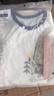 欢喜小熊婴儿短袖连体衣夏季薄款纯棉哈衣睡衣男女初生宝宝衣服2件装 实拍图
