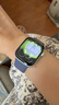 Apple/苹果 Watch S11 智能手表GPS+蜂窝款42毫米银色铝金属表壳雾紫色运动型表带S/M MF9G4CH/B 实拍图