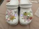 卡骆驰（CROCS）白鹿同款经典云朵洞洞鞋时尚百搭女鞋花园鞋沙滩鞋|206750 白色-100(含智必星) 36 /37(230mm) 实拍图