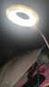 智能语音小夜灯声控灯小台灯便携氛围拍照LED卧室宿舍床头节能灯 USB插口即插即用 白色折叠语音灯【1个装】 实拍图
