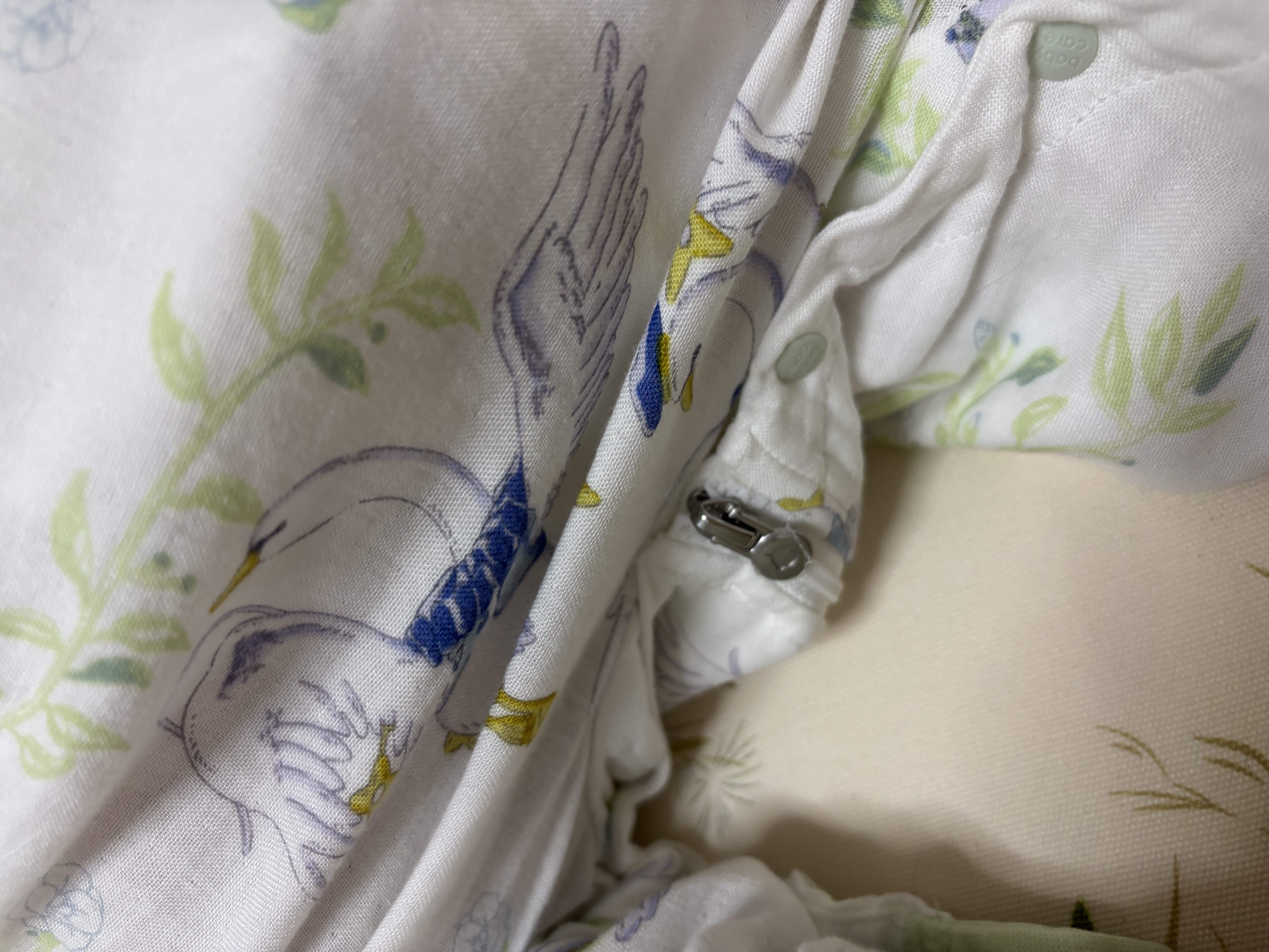 babycare小睡象恒温分腿睡袋新生婴儿纱布防踢被四季通用宝宝儿童节礼物 【空调房 前4后2】天鹅集（22~28℃） 90cm（推荐身高：85-95cm） 实拍图