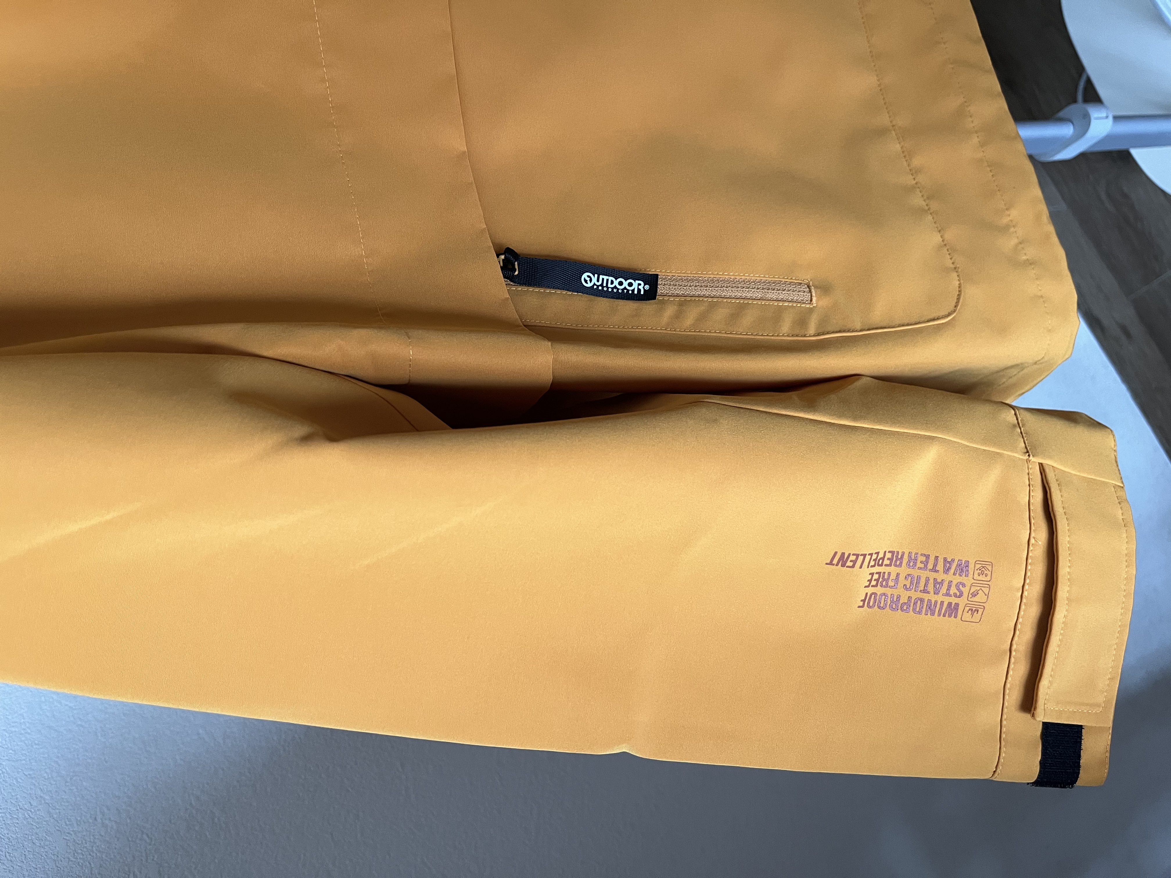 OUTDOOR PRODUCTS【黄玫瑰】外套女户外防风防泼连帽夹克登山徒步衣服 向日葵黄 实拍图