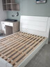 上林春天 床 实木床 主卧大床双人床中古风纯实木婚床套装组合卧室家具 单床（原木色） 1800*2000 升级款 实拍图