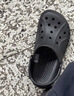 卡骆驰（CROCS）贝雅卡骆班洞洞鞋|205089 黑色/白色-066   36 /37(220mm)   实拍图