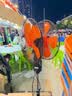 夏新（Amoi）双头电风扇360度摇头旋转商用落地扇工业大风扇饭店大排档用大风力18寸双面出风两面风扇 18寸橙色/机械款/双面同开-赠10米排插 实拍图