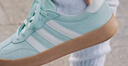 adidas「T头鞋」BARREDA板鞋德训鞋男女阿迪达斯轻运动 薄荷绿/汉玉白/树脂黄   40.5 实拍图