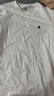 杰克·琼斯（JACK&JONES）26年男装四季打底T恤男士凉感透气多色情侣款短袖t恤水洗不易走形 白色A06 S 170 实拍图