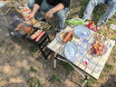 皇驰户外烧烤架露营便携可折叠碳烤炉家用烤肉一体收纳木炭烧烤架子 实拍图