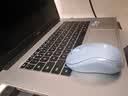 罗技（Logitech）M221 轻音鼠标 无线鼠标 办公鼠标 对称鼠标 带无线微型接收器 雾霭蓝 实拍图