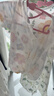 夏季婴儿衣服纯棉短袖连体衣女男宝宝哈衣爬爬服0-2岁婴幼儿服饰 紫色花朵 66cm 实拍图