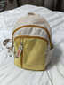 袋鼠双肩包牛津布女生新款撞色大学生书包女可爱外出旅行轻便休闲背包 小号-黄色 实拍图