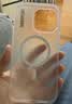 暴走适用苹果15手机壳 iphone15保护套 磁吸柔砂肤感透色轻薄简约撞色硬壳保护壳 柔雾白 实拍图