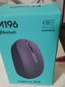 罗技（Logitech）M196 无线蓝牙鼠标 办公鼠标 笔记本商务办公家用 小巧便携 对称手型 石墨灰 实拍图