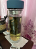 富光 男女士双层玻璃杯 高硼硅泡茶杯 茶水分离水杯带茶隔杯子500ml 实拍图