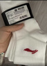 李宁（LI-NING） 袜子运动袜男女短袜中筒袜篮球羽毛球跑步棉质抗菌短袜透气吸汗 黑白灰3双装中筒袜【3A抗菌-网眼透气不闷脚】 L号 【适合36到42码】 实拍图