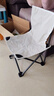 户外装备高品质车载便携亲子户外折叠椅用于露营钓鱼写生 白色中号33（无收纳袋） 实拍图