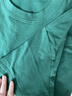 【京东直采】重磅纯棉 圆领短袖男款t恤衣服女士t恤服装真5折专场 墨绿（短袖） L （110-125斤） 实拍图