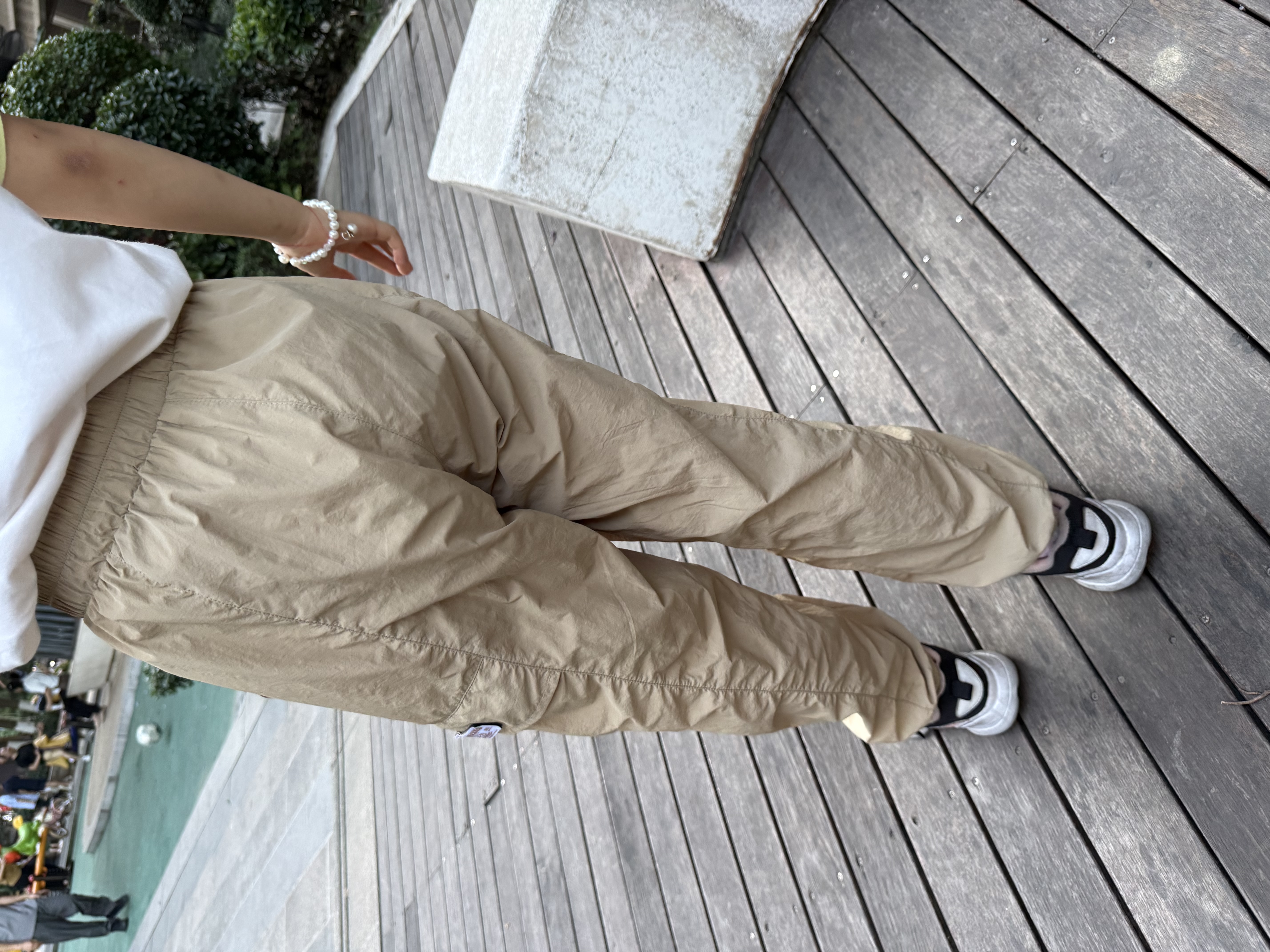 唐狮（TonLion）儿童休闲裤夏秋季户外轻薄工装裤男女童秋装薄款梭织长裤 实拍图