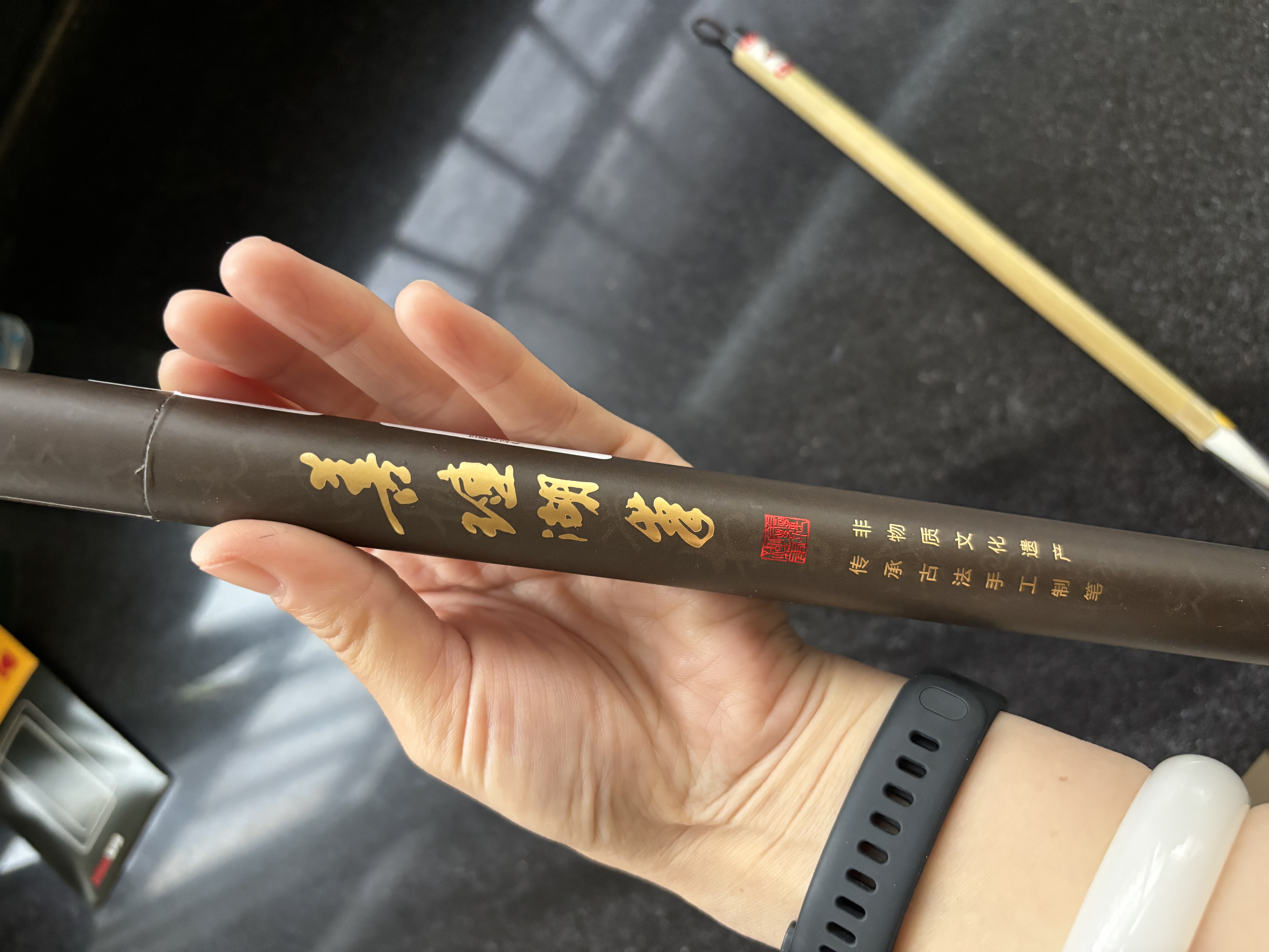 善琏湖笔毛笔套装文房四宝小白云大白云兼毫毛笔大中小成人中号初学者隶书楷书练字笔儿童国画毛笔字初学  实拍图