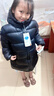 保姆鹅 儿童羽绒服宝宝中长款羽绒服男童面包服女童加厚羽绒服[NM2128] 炭黑 140 实拍图