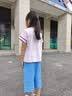 戴维贝拉儿童凉感裤子女童牛仔裤中大童防晒七分裤夏装 实拍图