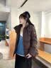 波司登（BOSIDENG）反季羽绒服【小蛮腰】90绒商场同款女90绒可脱卸帽显瘦保暖外套 旷野棕7E70 XS 155/80A 体重约100斤以内 实拍图