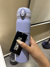 膳魔师（THERMOS）保温杯500ml大容量男女士儿童不锈钢保温保冷水杯子JNL-503 PPL 实拍图